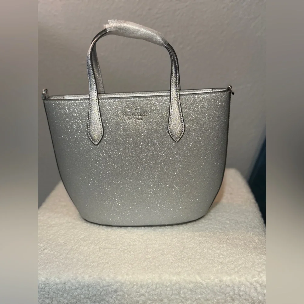 NWT Kate Spade New York glimmer leather satchel - Picture 7 of 16